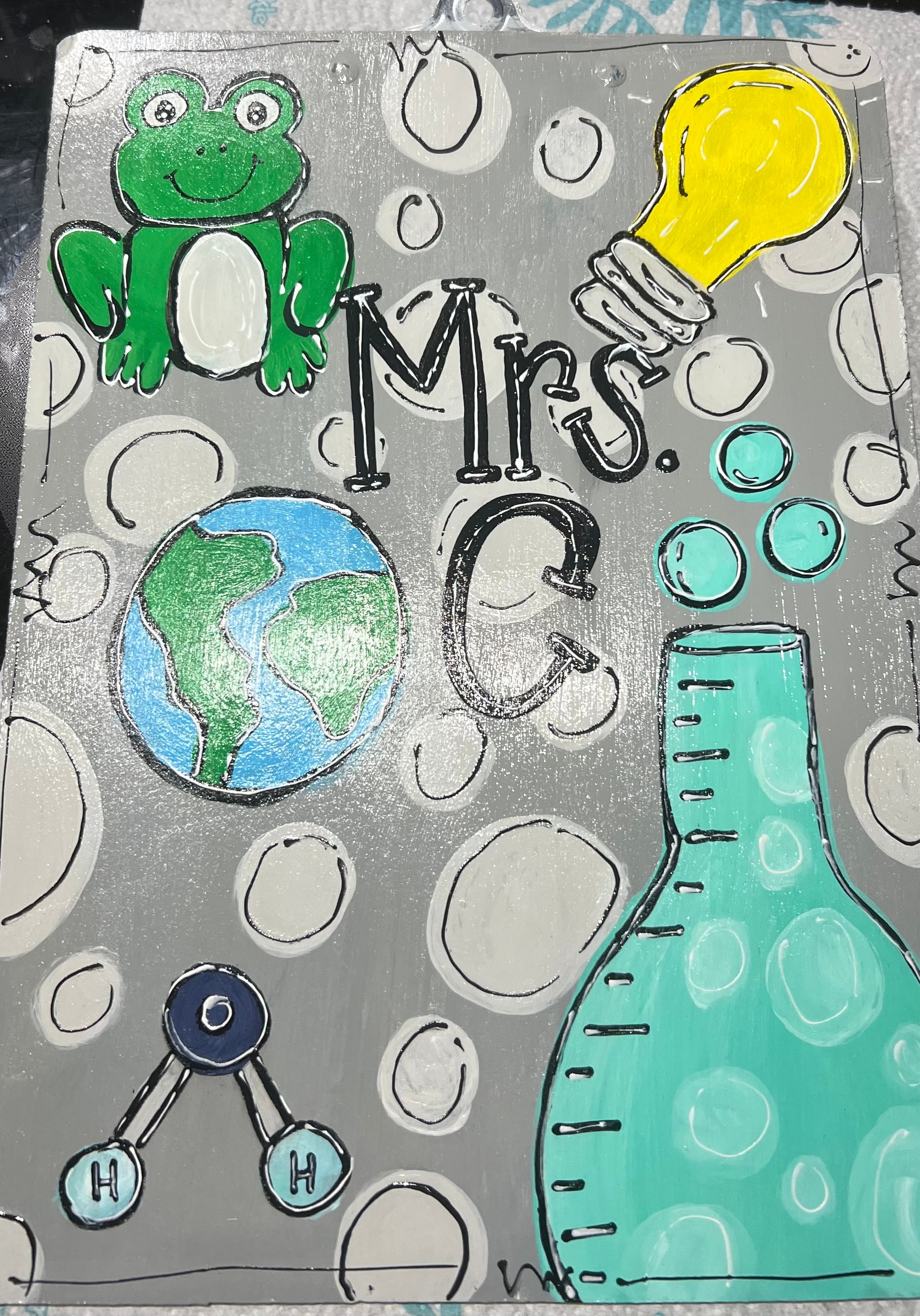 Custom Handpainted Clipboard