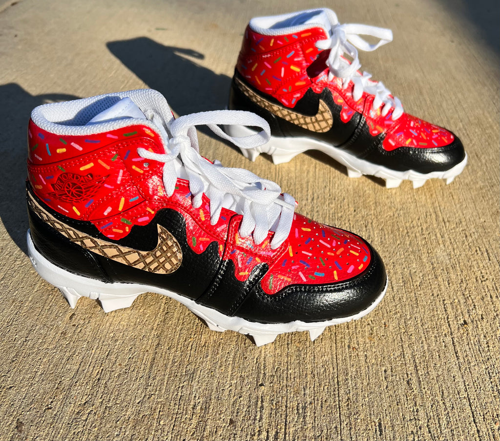 Multi use Hand Painted Cleats (shoes included)