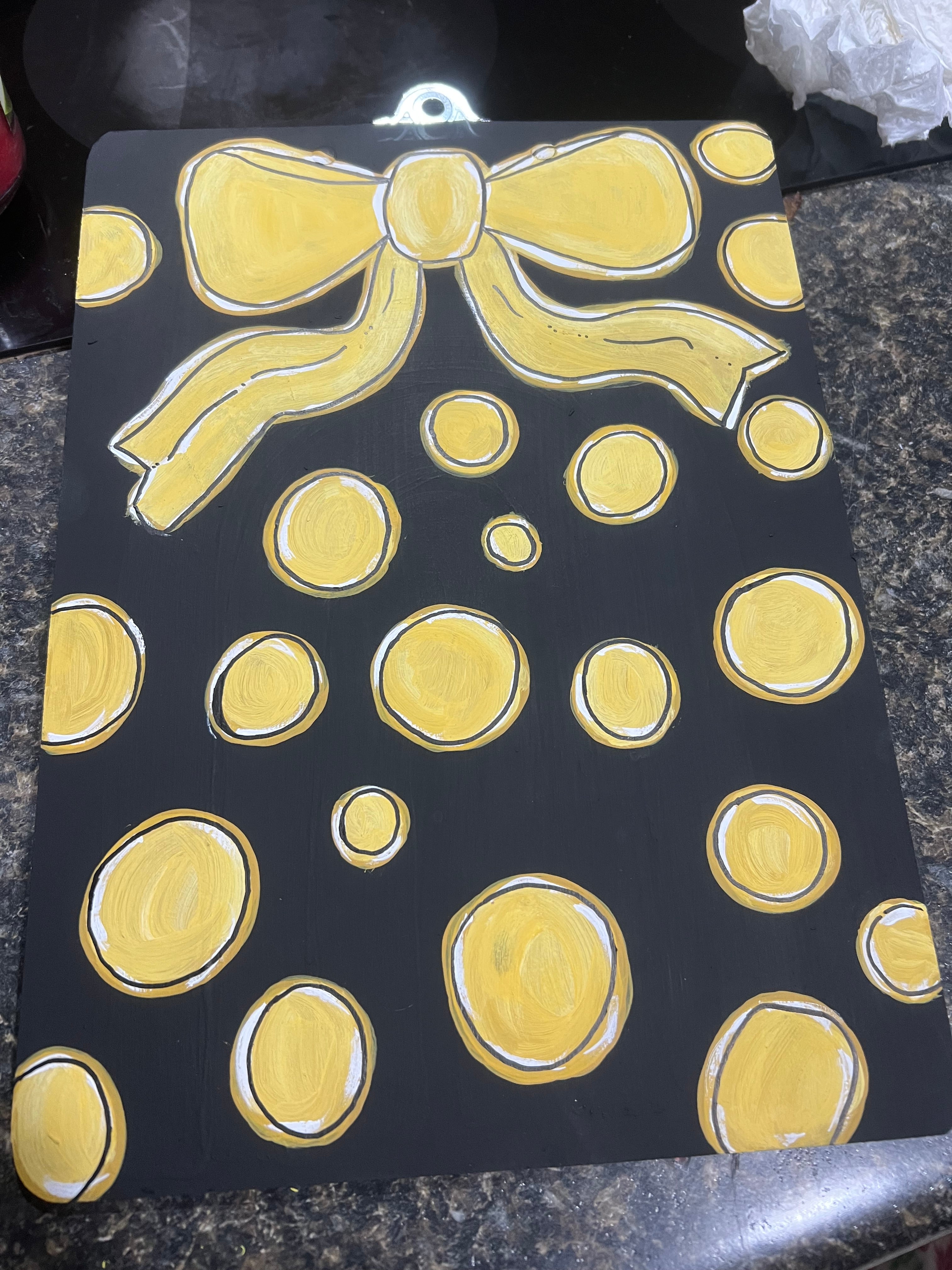 Custom Handpainted Clipboard