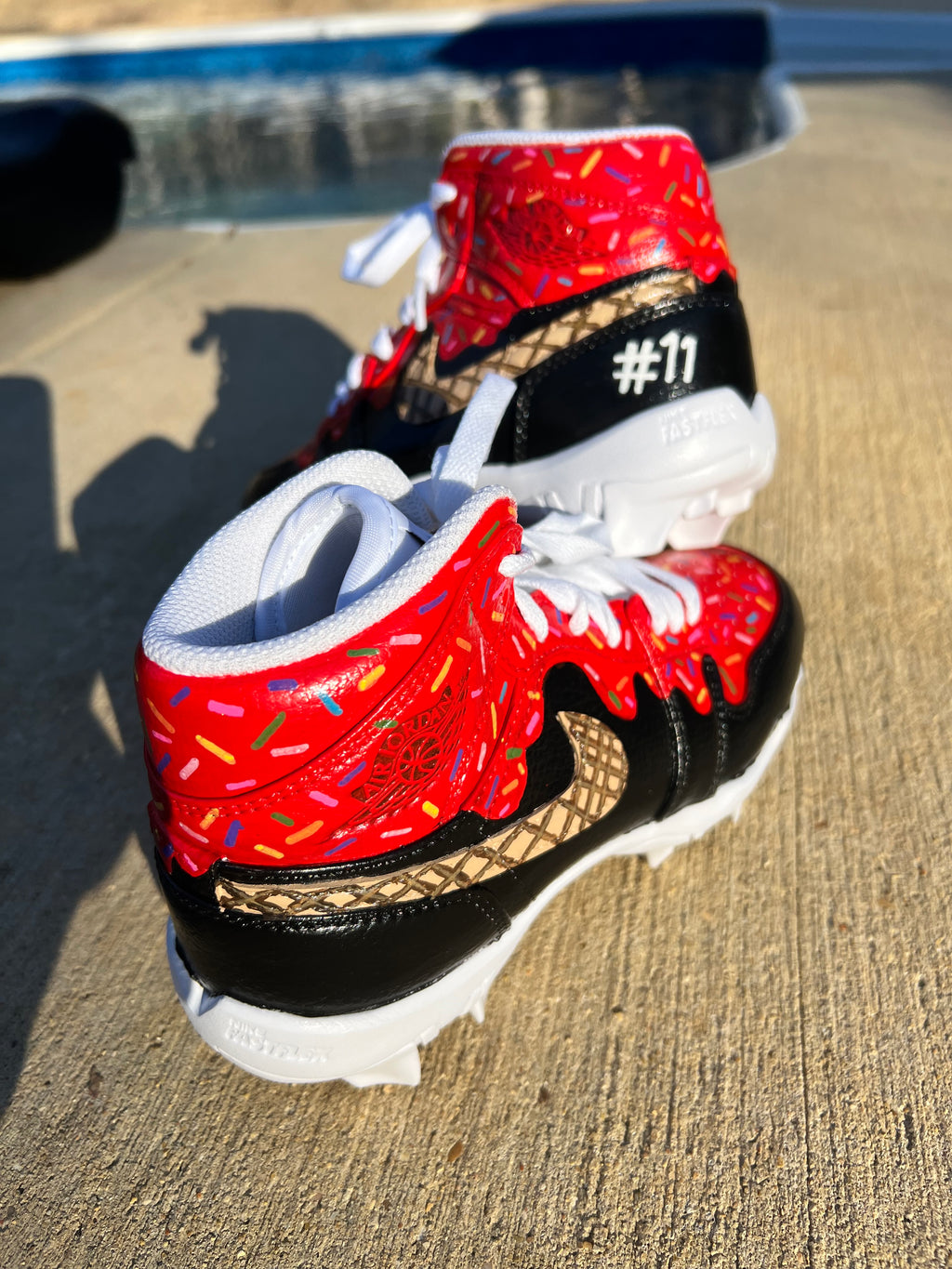 Multi use Hand Painted Cleats (shoes included)