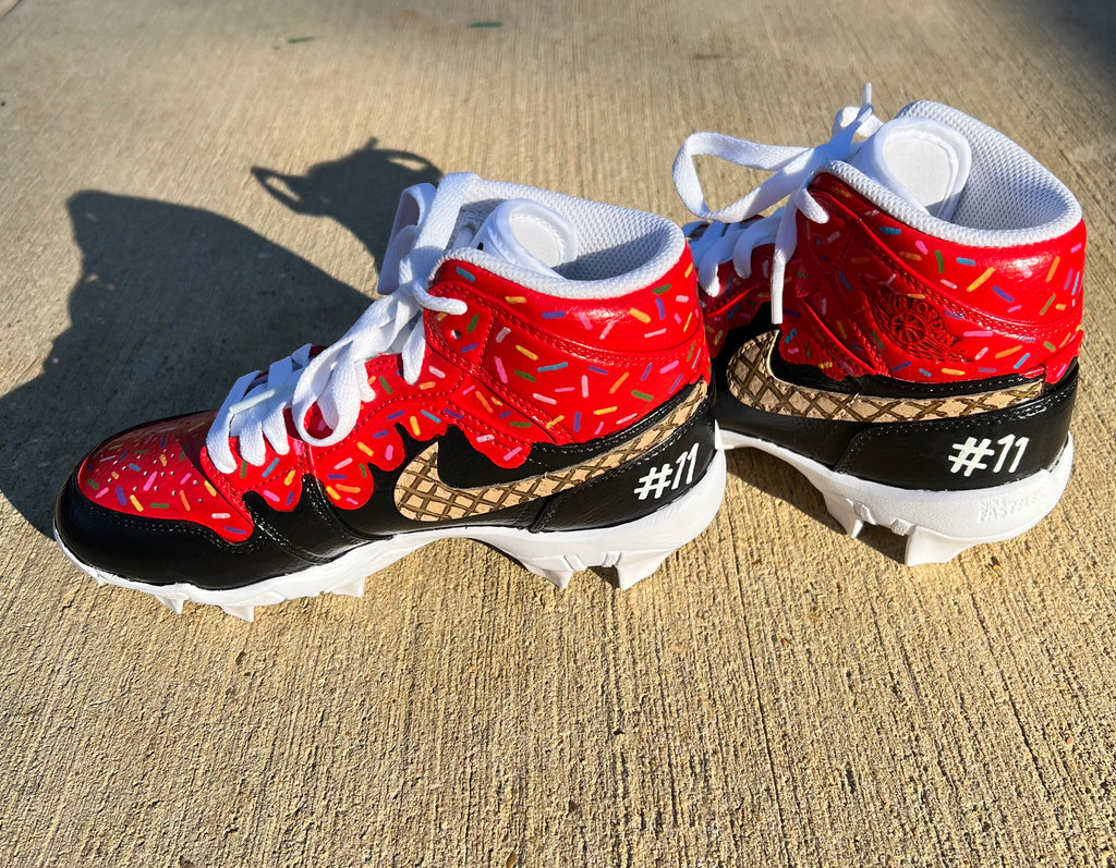Multi use Hand Painted Cleats (shoes included)