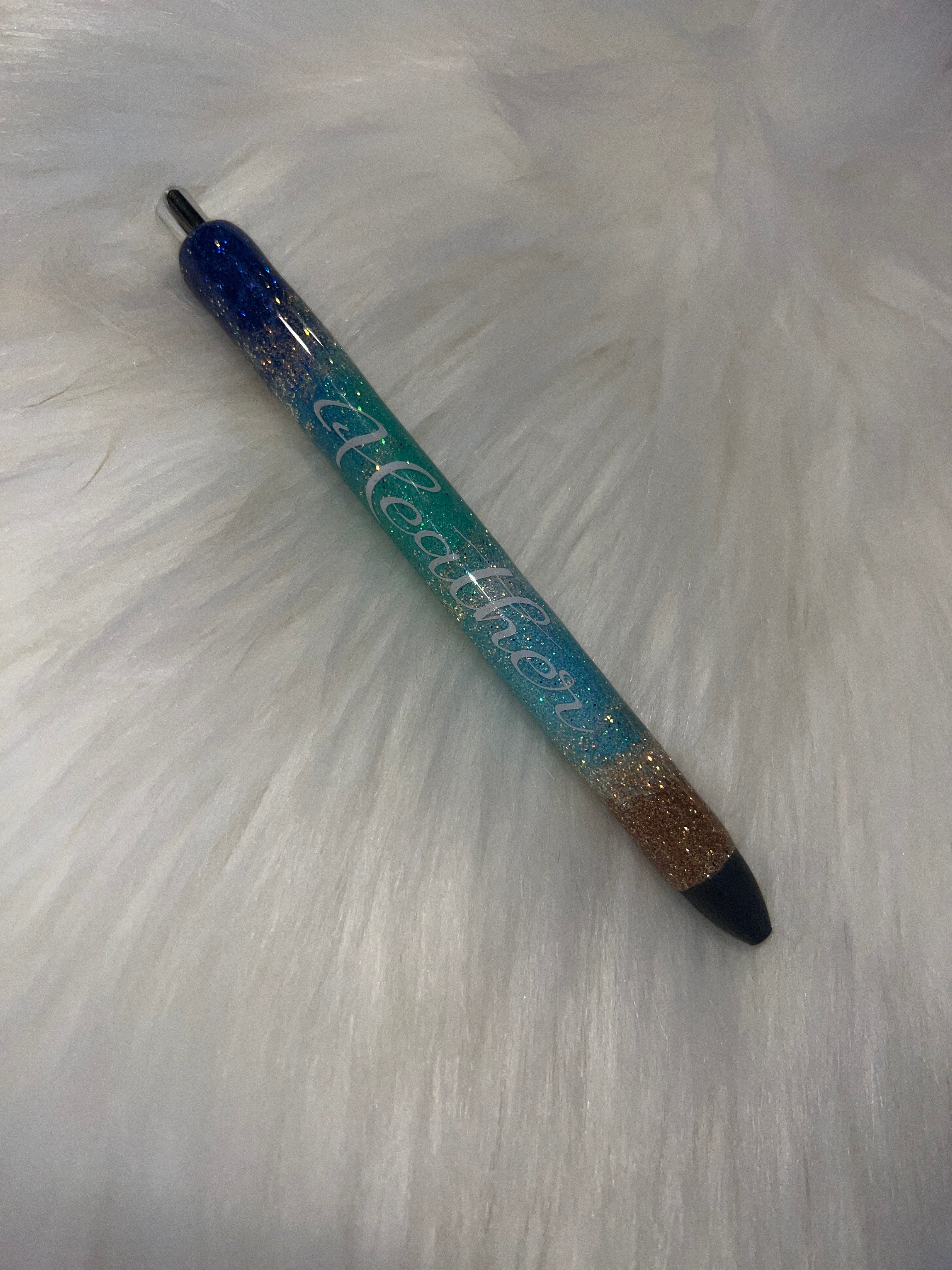 Ocean Glitter with Heather Personalization