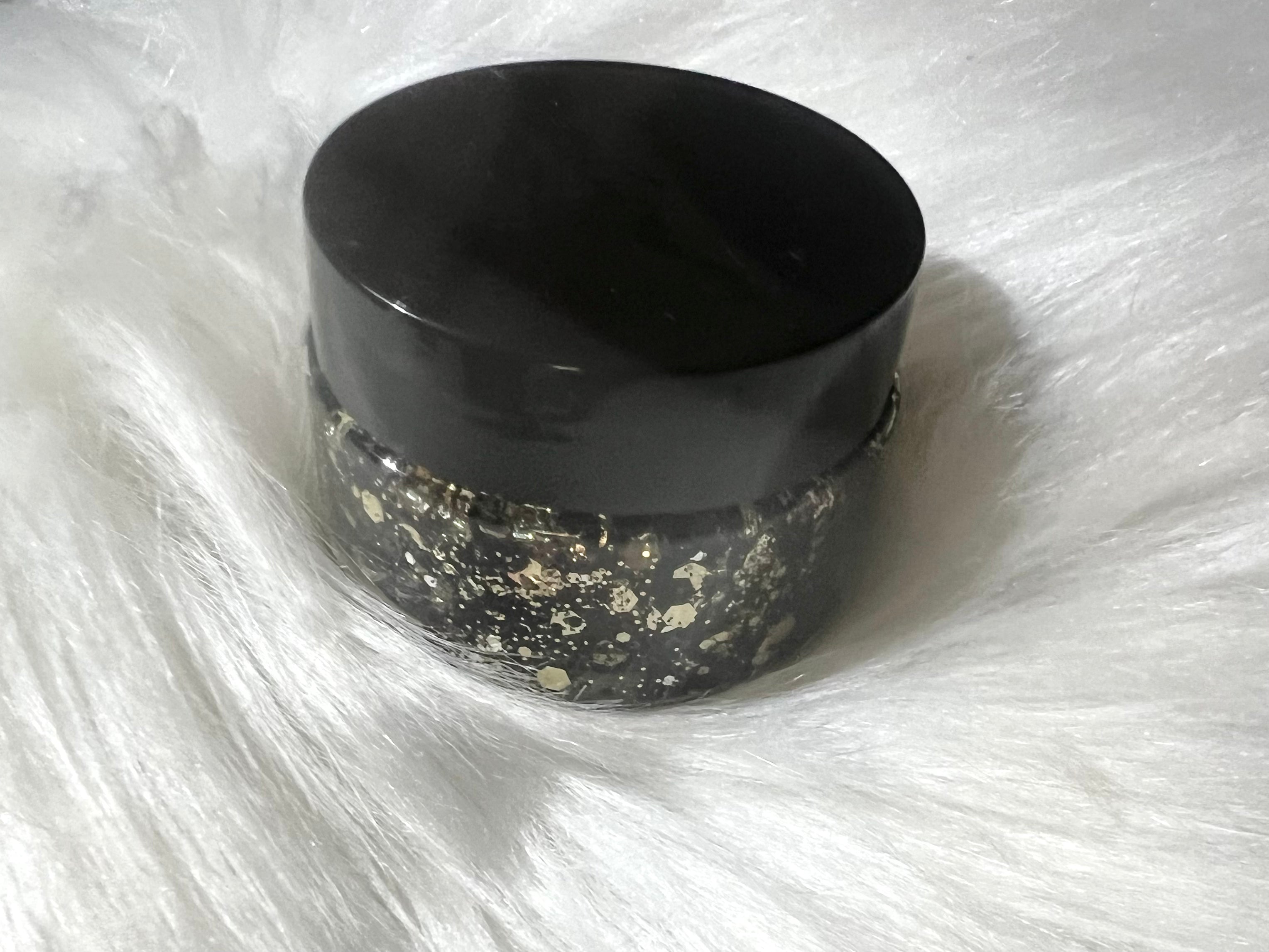 Black & Gold Glitter Hair Gel