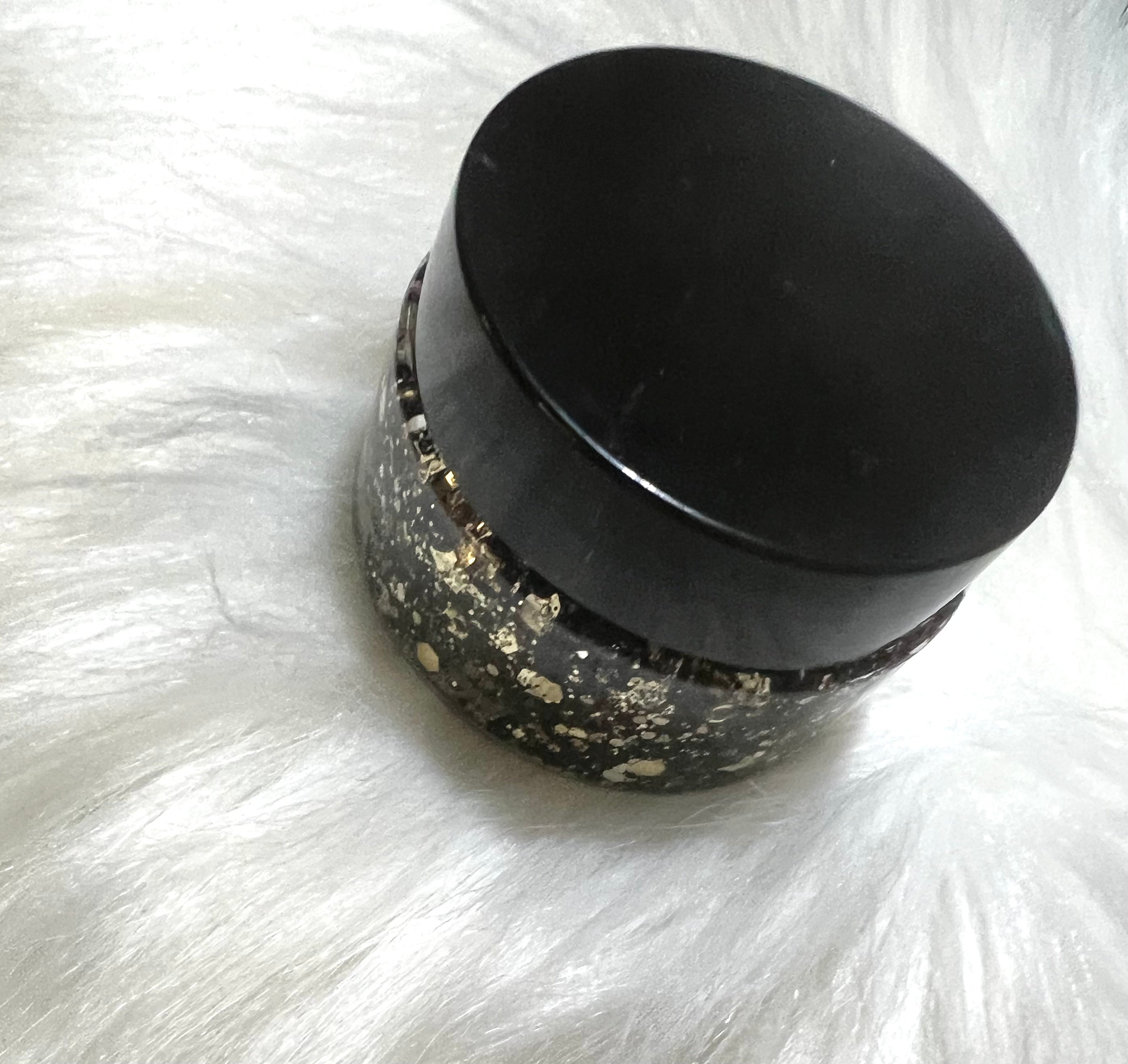 Black & Gold Glitter Hair Gel