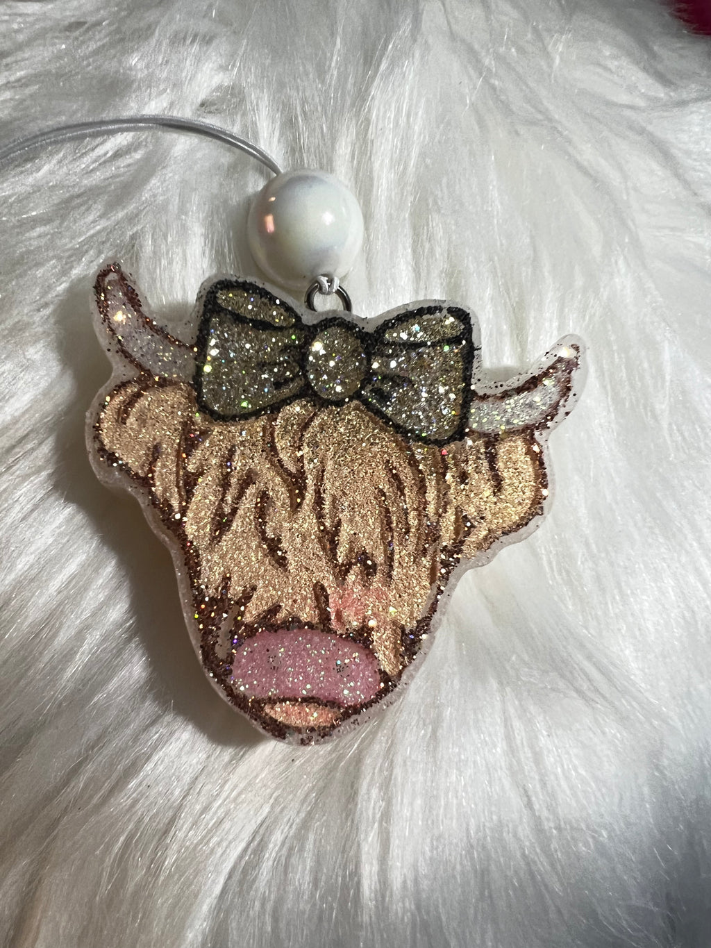 Highland Cow with Bow