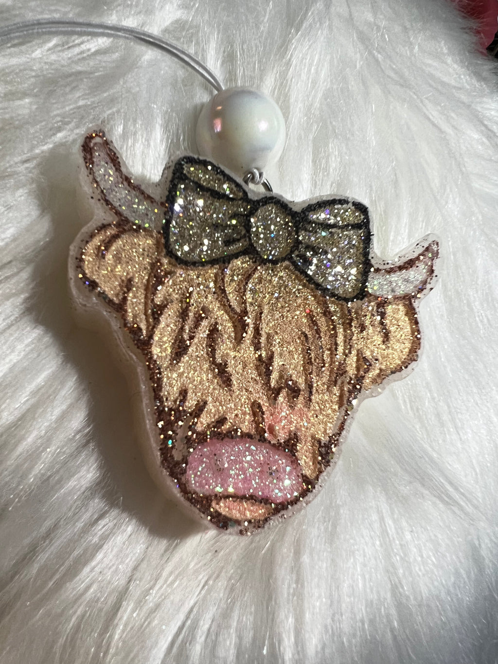 Highland Cow with Bow